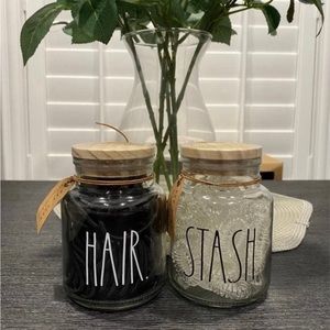 "STASH" & “HAIR” Jars from Rae Dunn